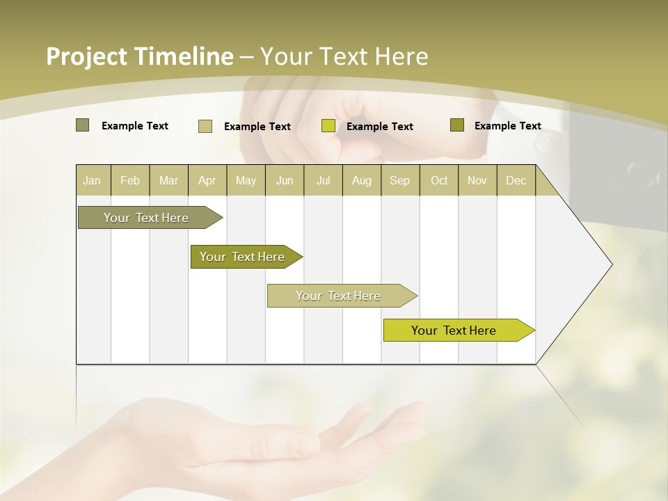 A Person Handing A Key To Another Person PowerPoint Template