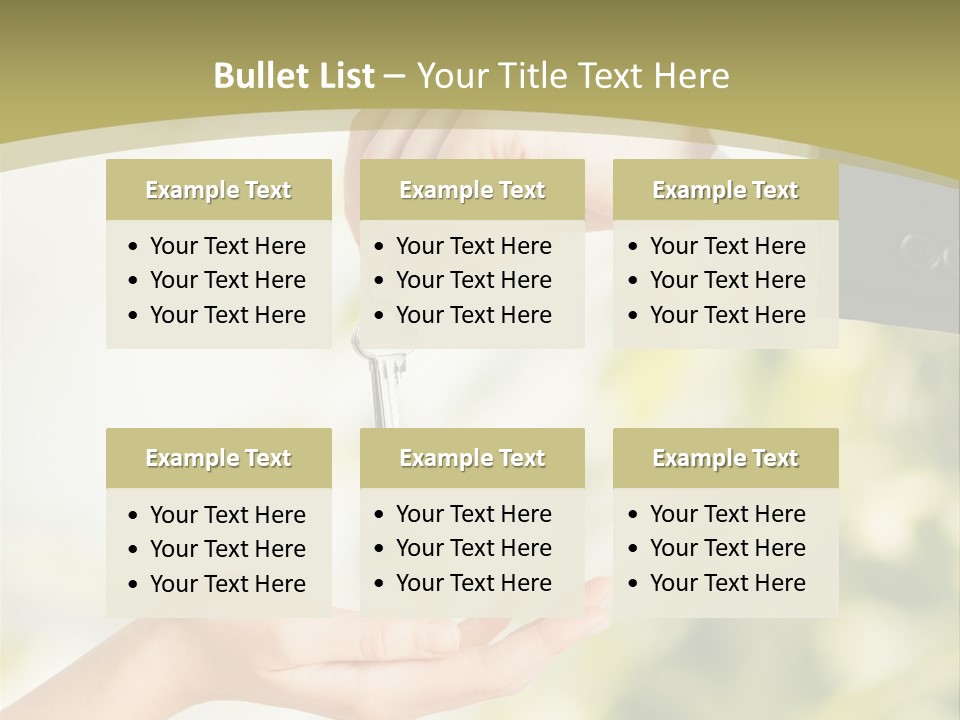 A Person Handing A Key To Another Person PowerPoint Template