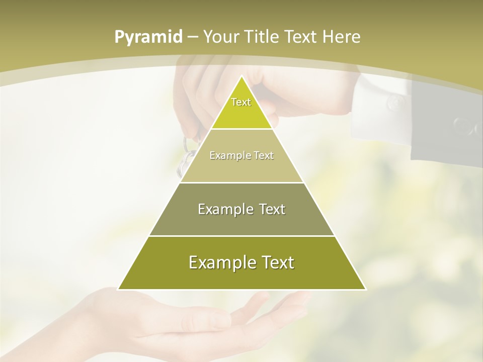 A Person Handing A Key To Another Person PowerPoint Template
