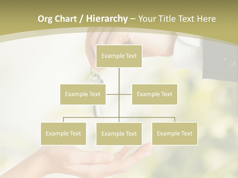 A Person Handing A Key To Another Person PowerPoint Template