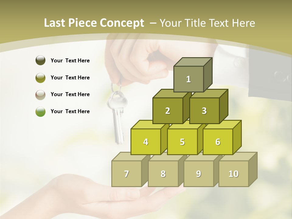A Person Handing A Key To Another Person PowerPoint Template