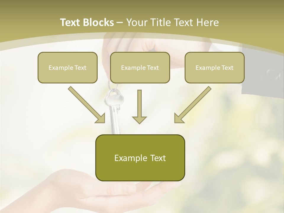 A Person Handing A Key To Another Person PowerPoint Template