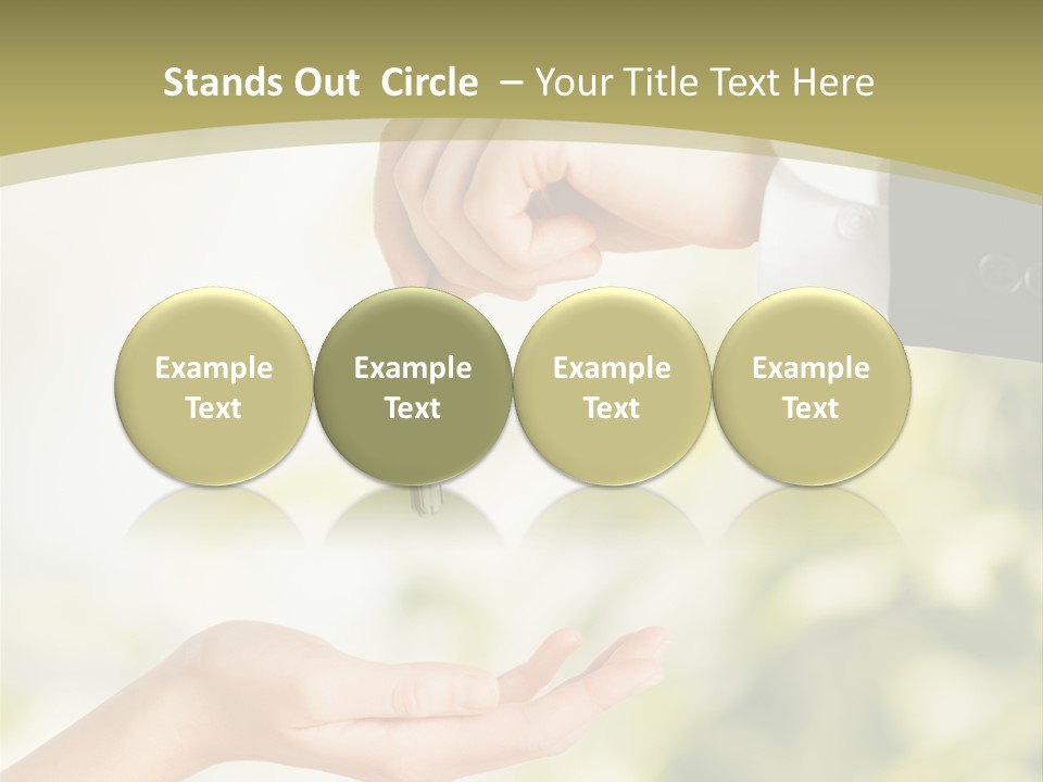 A Person Handing A Key To Another Person PowerPoint Template