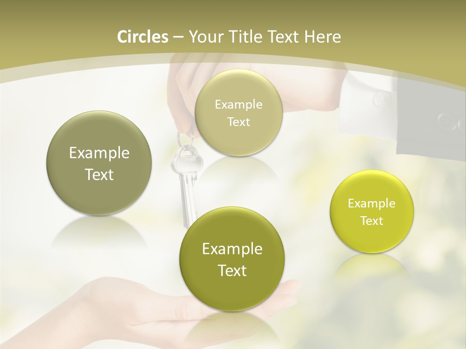 A Person Handing A Key To Another Person PowerPoint Template