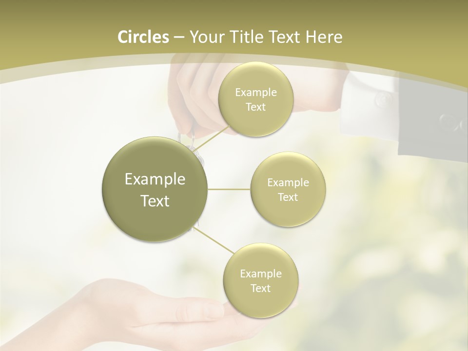 A Person Handing A Key To Another Person PowerPoint Template