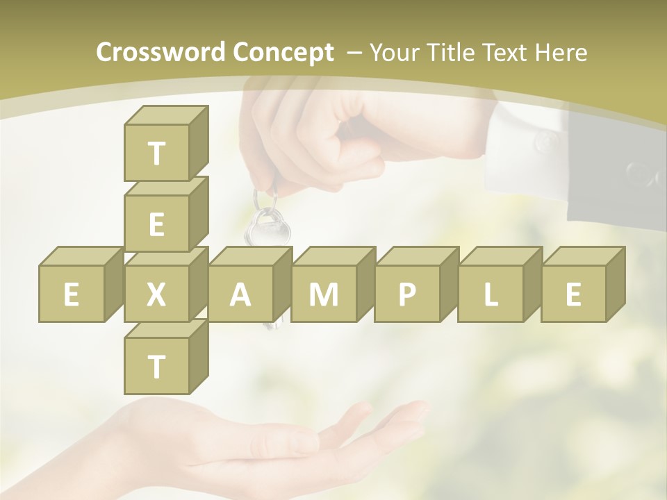 A Person Handing A Key To Another Person PowerPoint Template