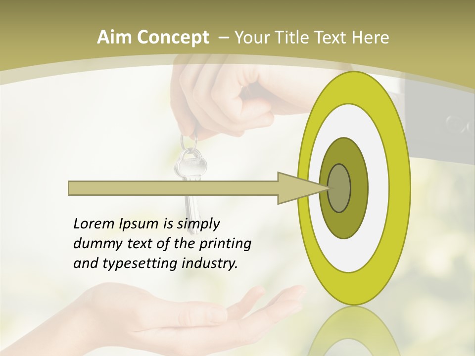 A Person Handing A Key To Another Person PowerPoint Template
