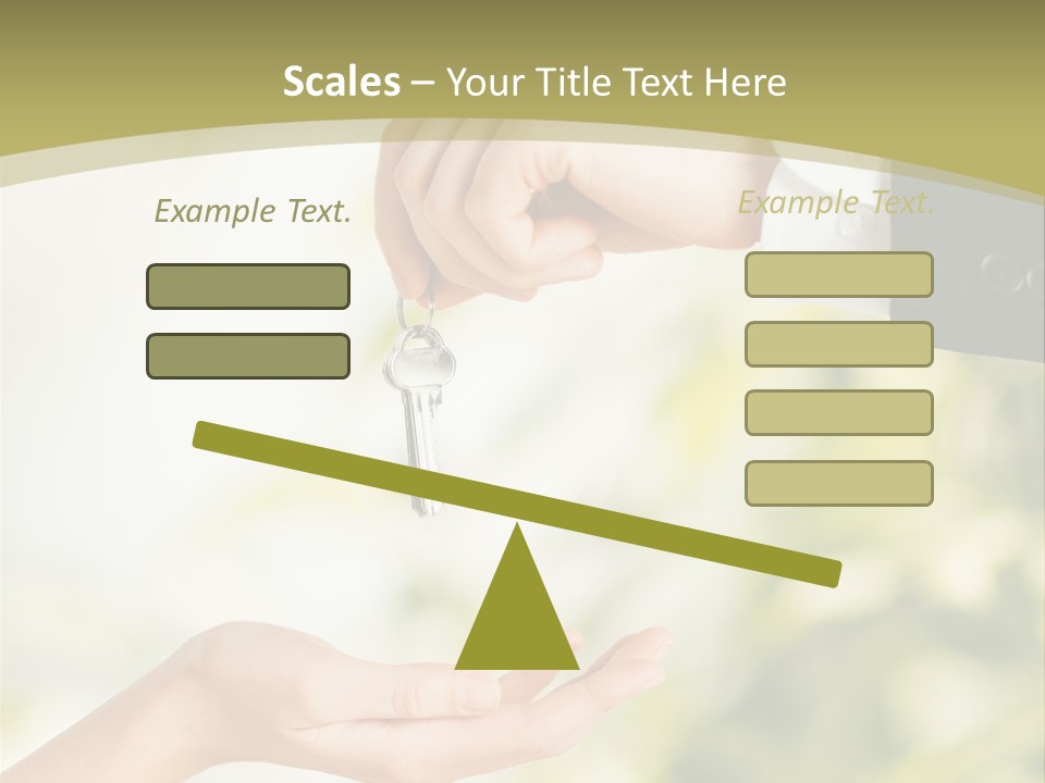 A Person Handing A Key To Another Person PowerPoint Template