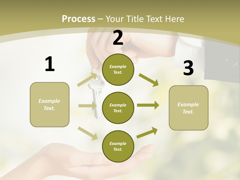 A Person Handing A Key To Another Person PowerPoint Template