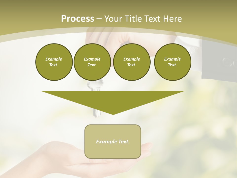 A Person Handing A Key To Another Person PowerPoint Template