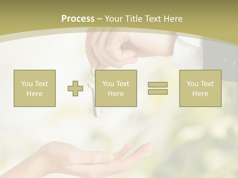 A Person Handing A Key To Another Person PowerPoint Template