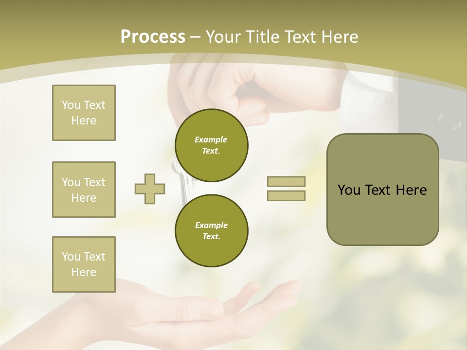 A Person Handing A Key To Another Person PowerPoint Template