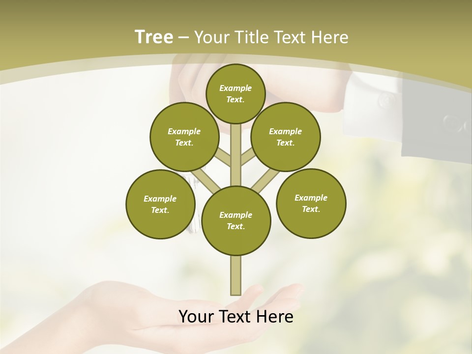 A Person Handing A Key To Another Person PowerPoint Template