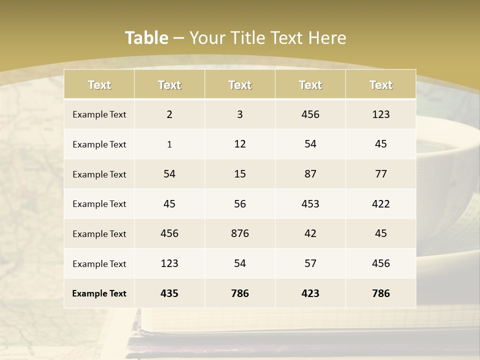 A Cup Of Coffee Sitting On Top Of A Book PowerPoint Template