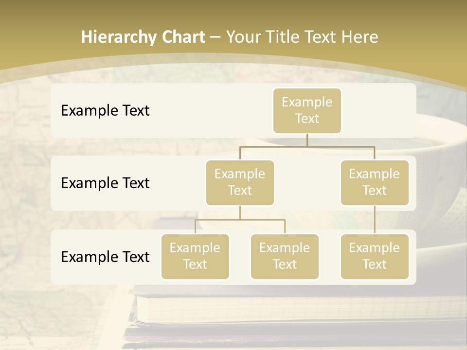 A Cup Of Coffee Sitting On Top Of A Book PowerPoint Template