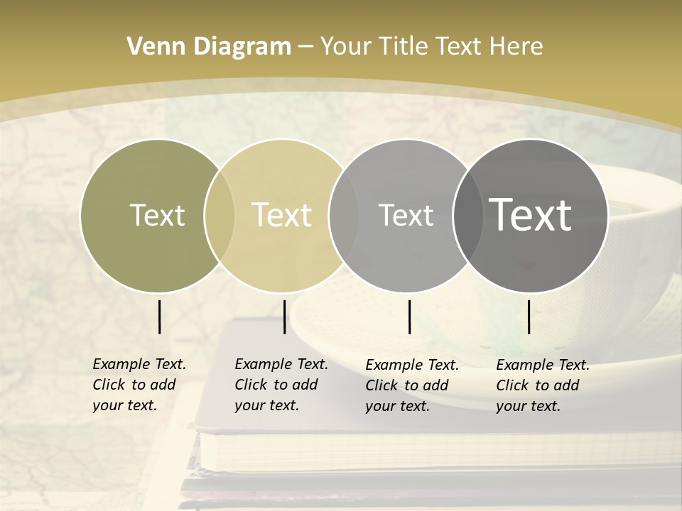 A Cup Of Coffee Sitting On Top Of A Book PowerPoint Template