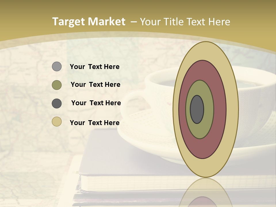 A Cup Of Coffee Sitting On Top Of A Book PowerPoint Template