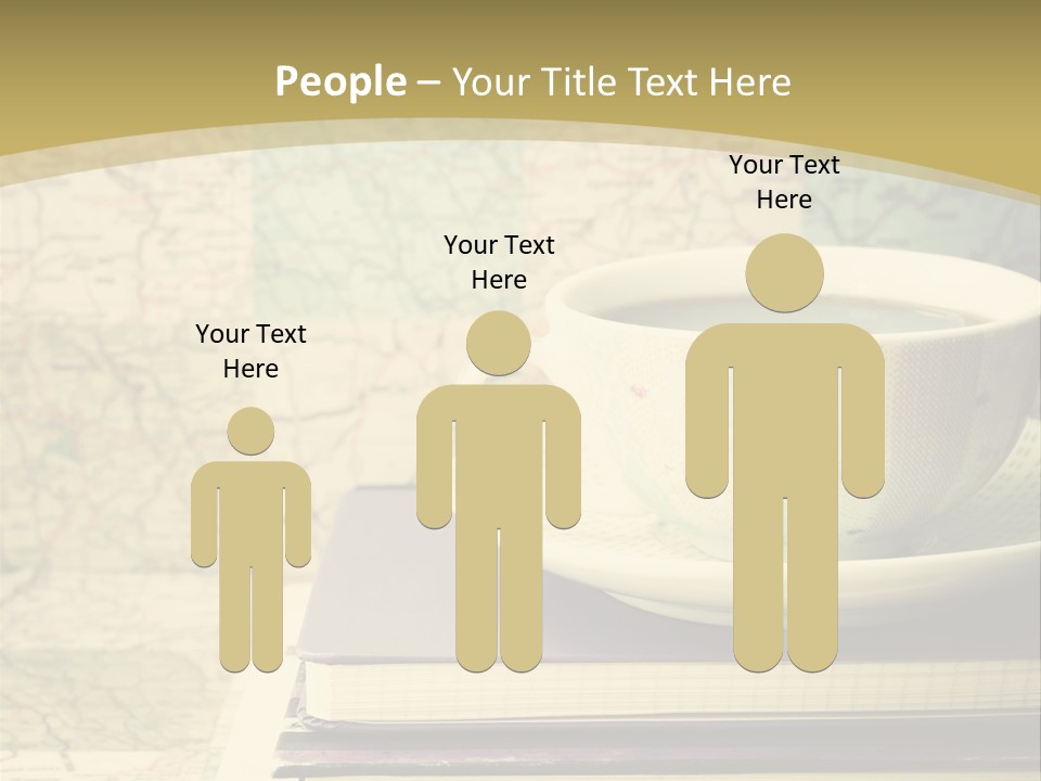 A Cup Of Coffee Sitting On Top Of A Book PowerPoint Template