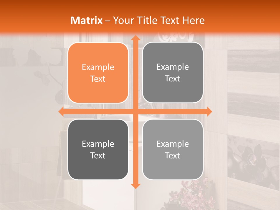 A Bath Room With A Sink A Mirror And A Shower PowerPoint Template