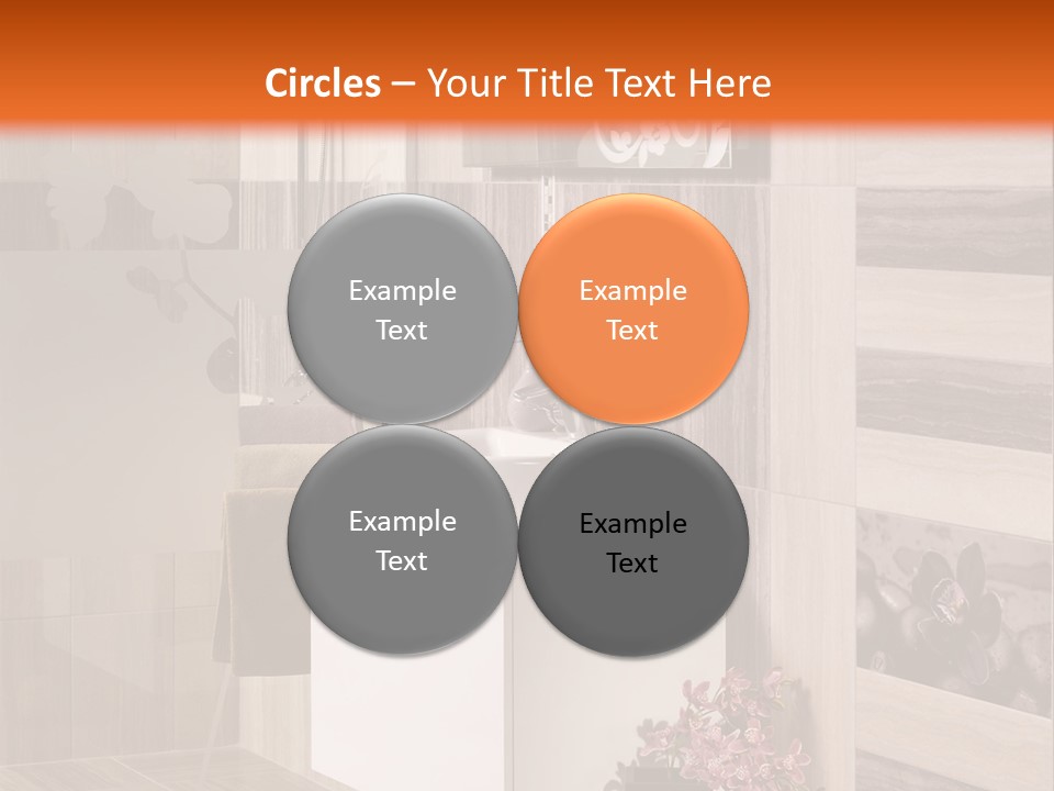 A Bath Room With A Sink A Mirror And A Shower PowerPoint Template