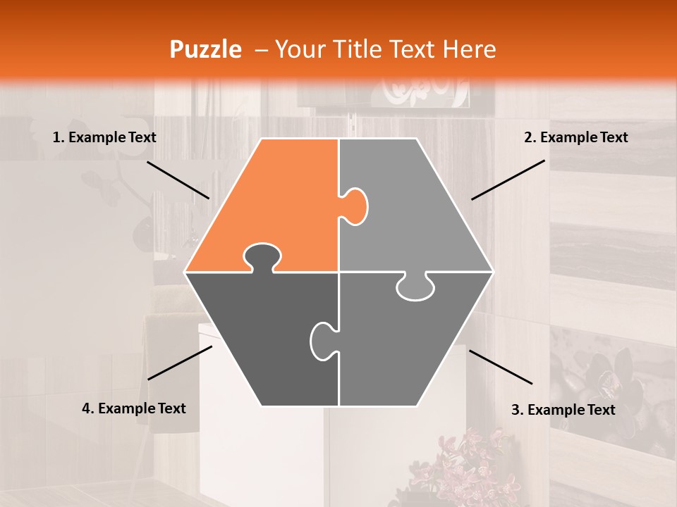 A Bath Room With A Sink A Mirror And A Shower PowerPoint Template