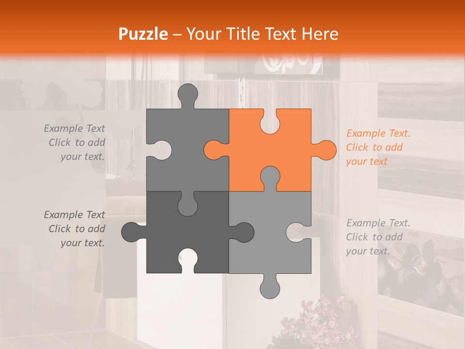 A Bath Room With A Sink A Mirror And A Shower PowerPoint Template