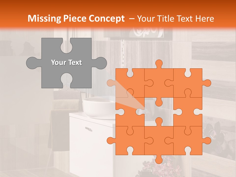 A Bath Room With A Sink A Mirror And A Shower PowerPoint Template