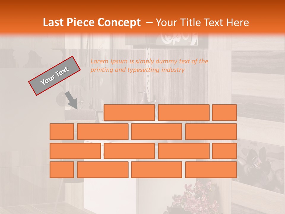 A Bath Room With A Sink A Mirror And A Shower PowerPoint Template