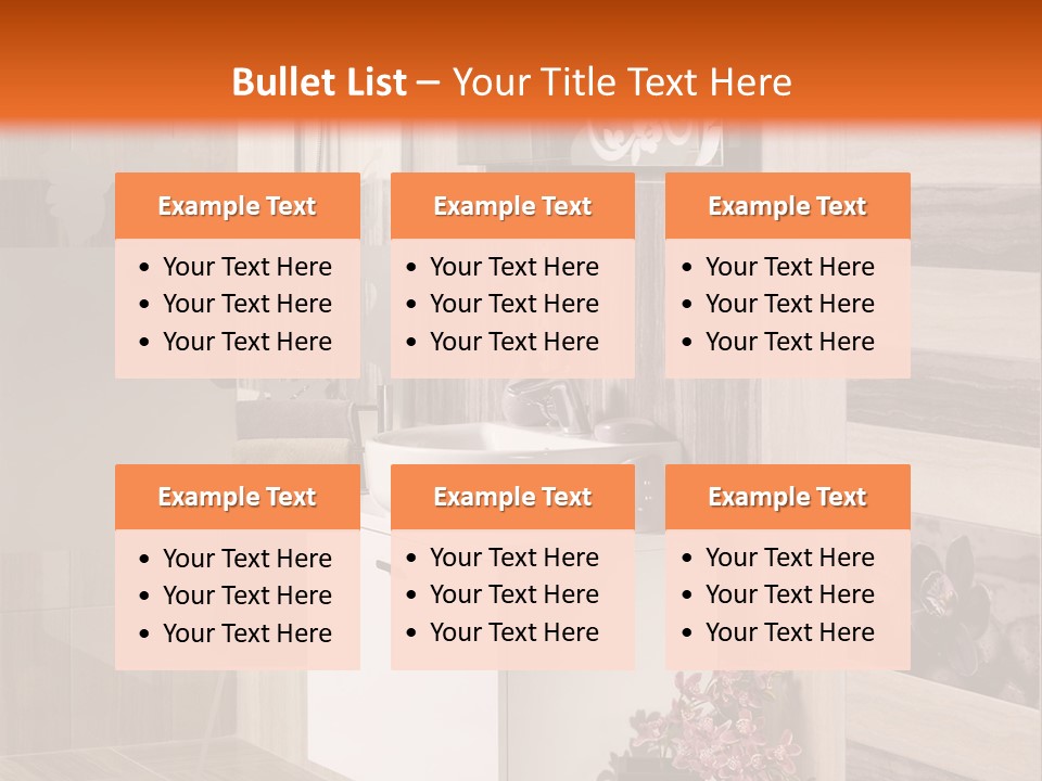 A Bath Room With A Sink A Mirror And A Shower PowerPoint Template