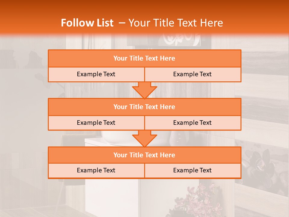 A Bath Room With A Sink A Mirror And A Shower PowerPoint Template