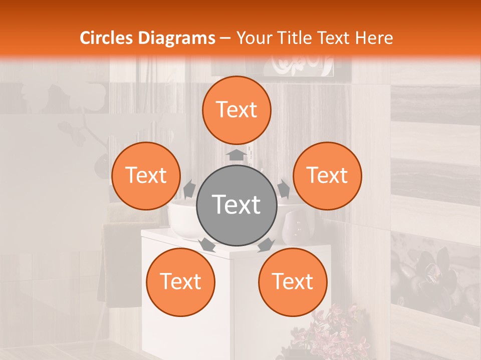 A Bath Room With A Sink A Mirror And A Shower PowerPoint Template