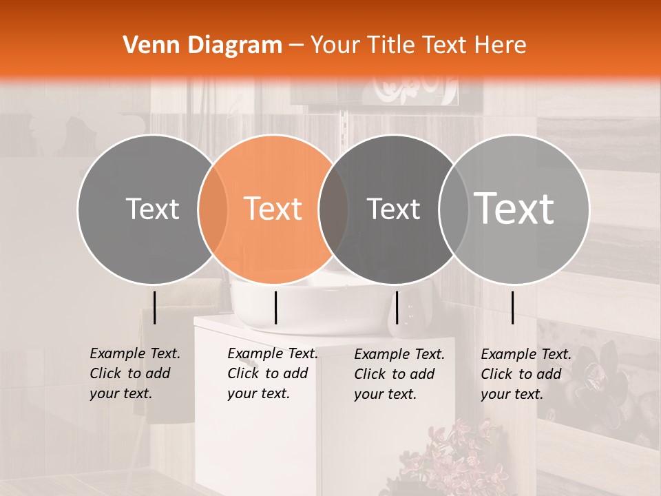 A Bath Room With A Sink A Mirror And A Shower PowerPoint Template