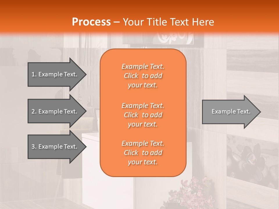 A Bath Room With A Sink A Mirror And A Shower PowerPoint Template