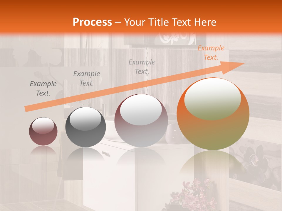 A Bath Room With A Sink A Mirror And A Shower PowerPoint Template