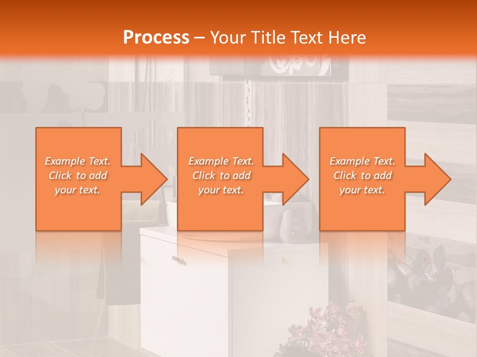 A Bath Room With A Sink A Mirror And A Shower PowerPoint Template