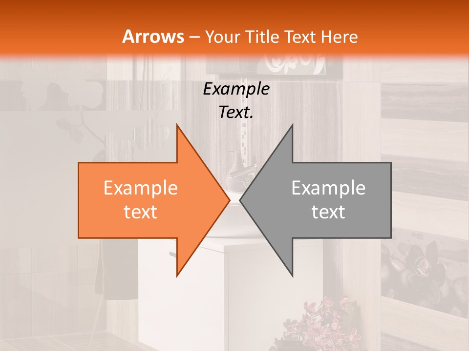 A Bath Room With A Sink A Mirror And A Shower PowerPoint Template