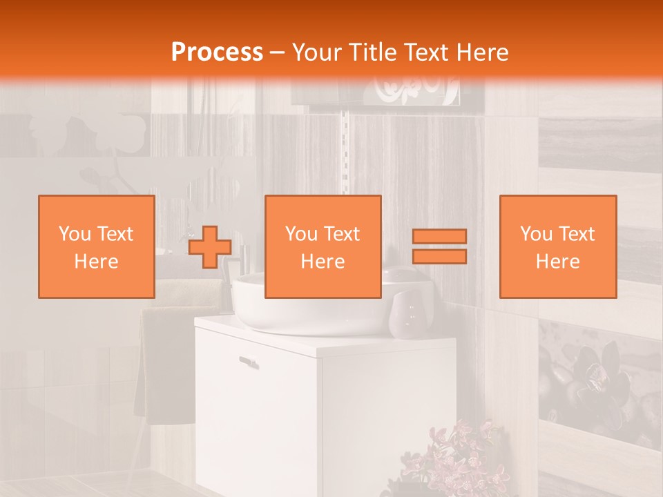 A Bath Room With A Sink A Mirror And A Shower PowerPoint Template