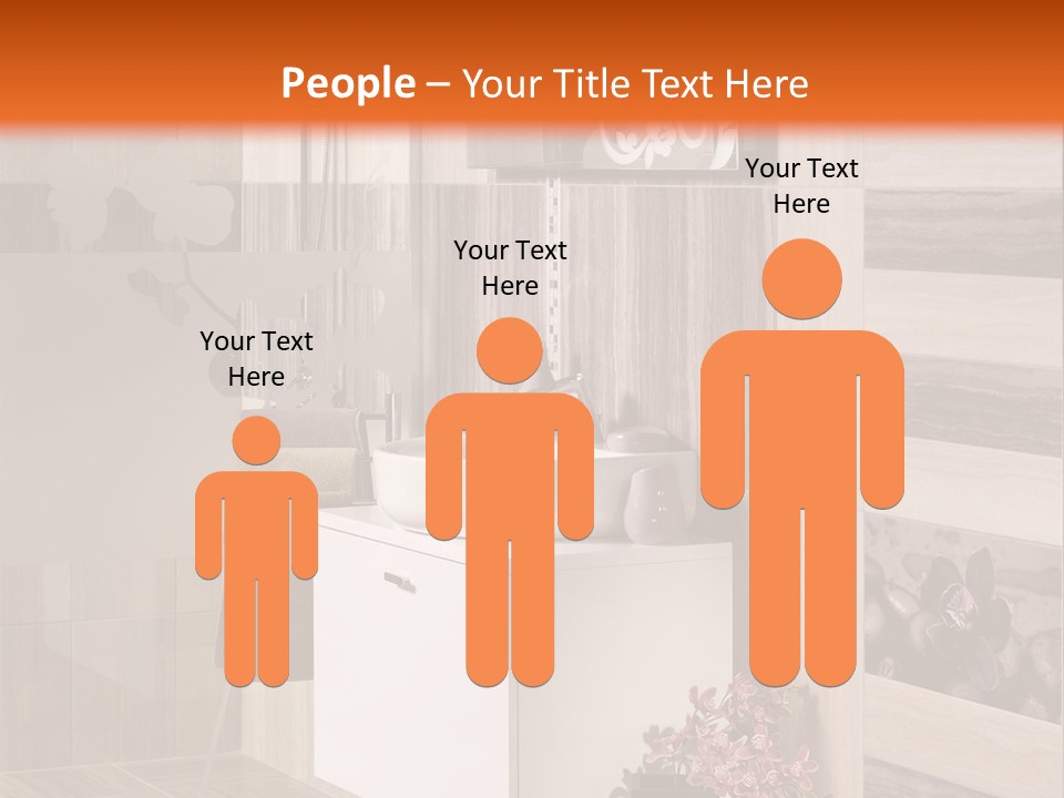 A Bath Room With A Sink A Mirror And A Shower PowerPoint Template