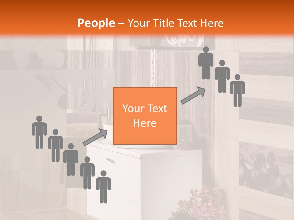 A Bath Room With A Sink A Mirror And A Shower PowerPoint Template