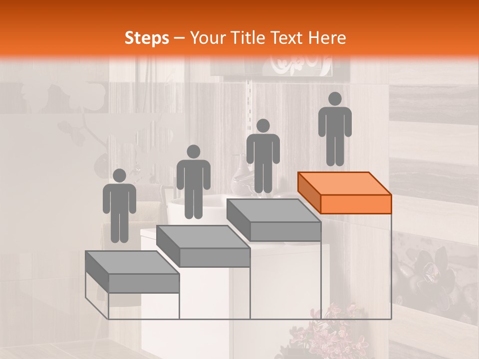 A Bath Room With A Sink A Mirror And A Shower PowerPoint Template