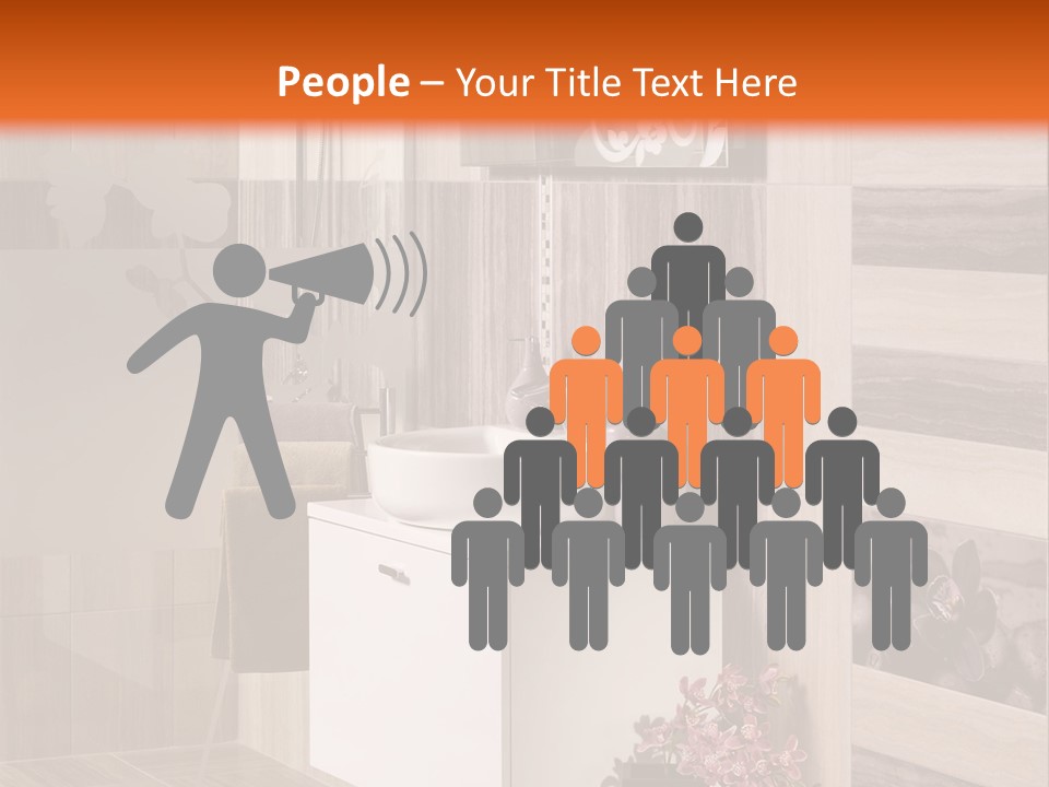 A Bath Room With A Sink A Mirror And A Shower PowerPoint Template