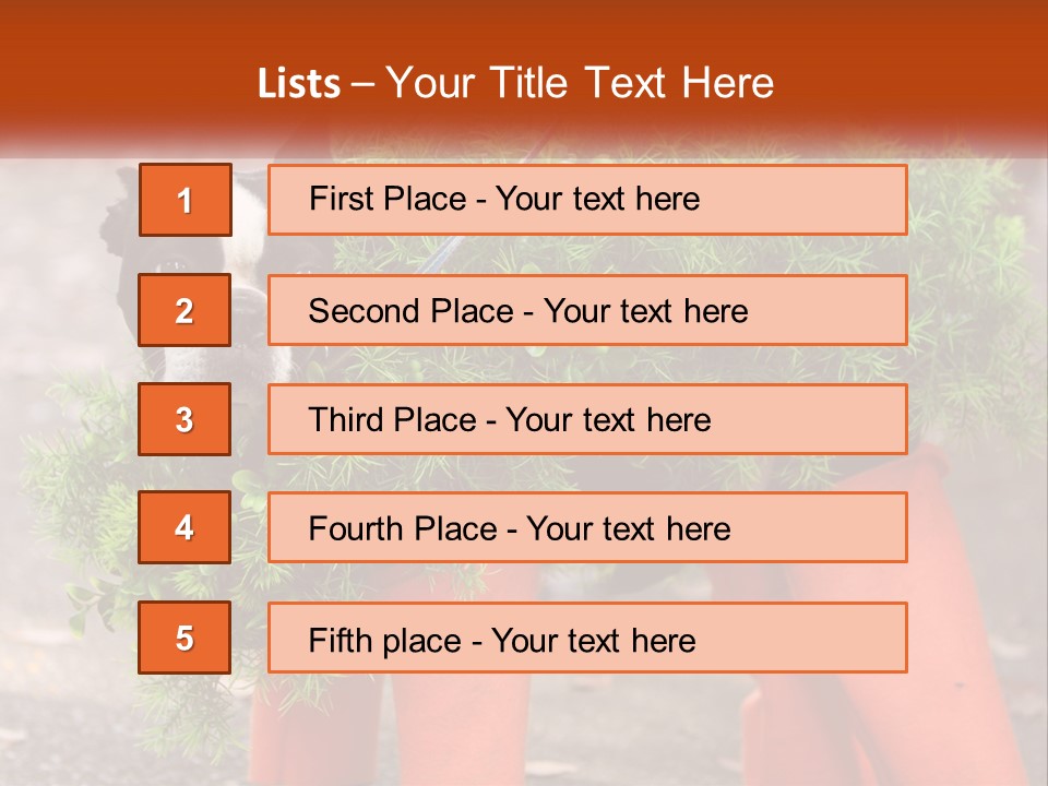 A Boston Terrier Dressed Up In A Carrot Costume PowerPoint Template