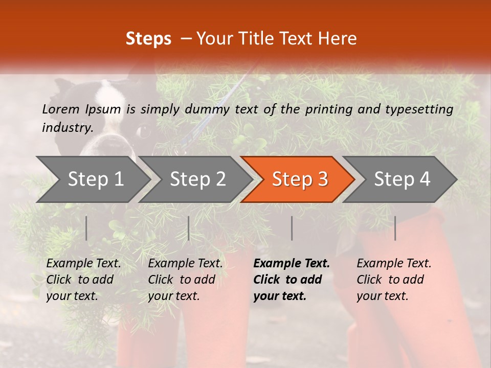 A Boston Terrier Dressed Up In A Carrot Costume PowerPoint Template