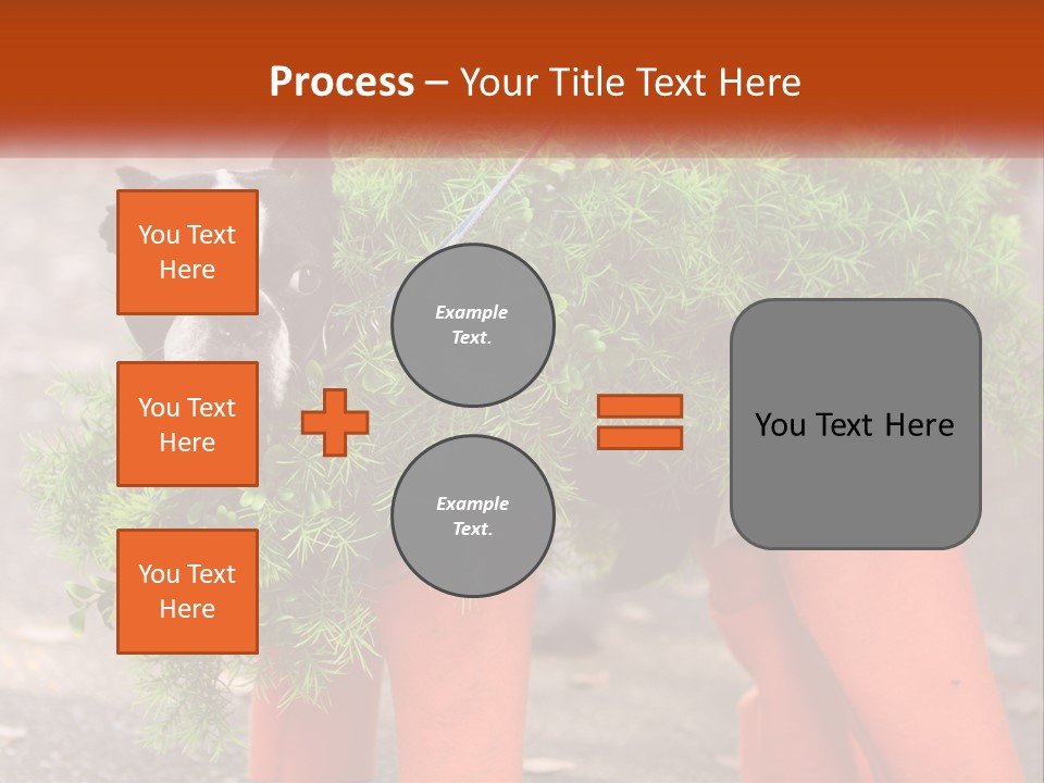 A Boston Terrier Dressed Up In A Carrot Costume PowerPoint Template