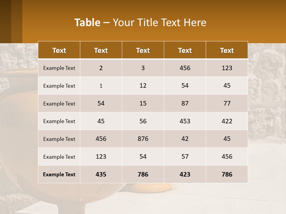 A Group Of Yellow Vases Sitting On Top Of A Sidewalk PowerPoint Template