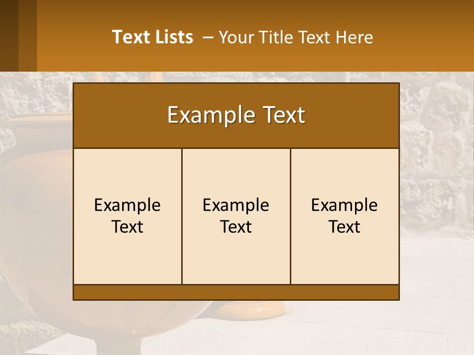 A Group Of Yellow Vases Sitting On Top Of A Sidewalk PowerPoint Template