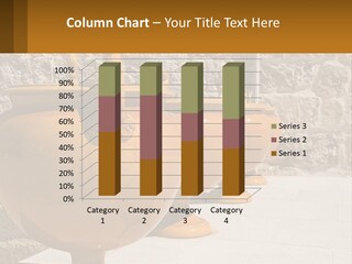 A Group Of Yellow Vases Sitting On Top Of A Sidewalk PowerPoint Template