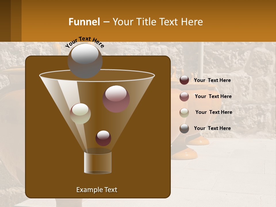 A Group Of Yellow Vases Sitting On Top Of A Sidewalk PowerPoint Template