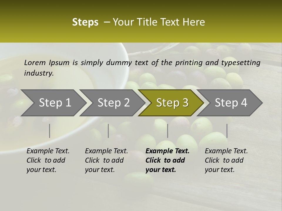 A Bowl Of Olives And Bread On A Table PowerPoint Template