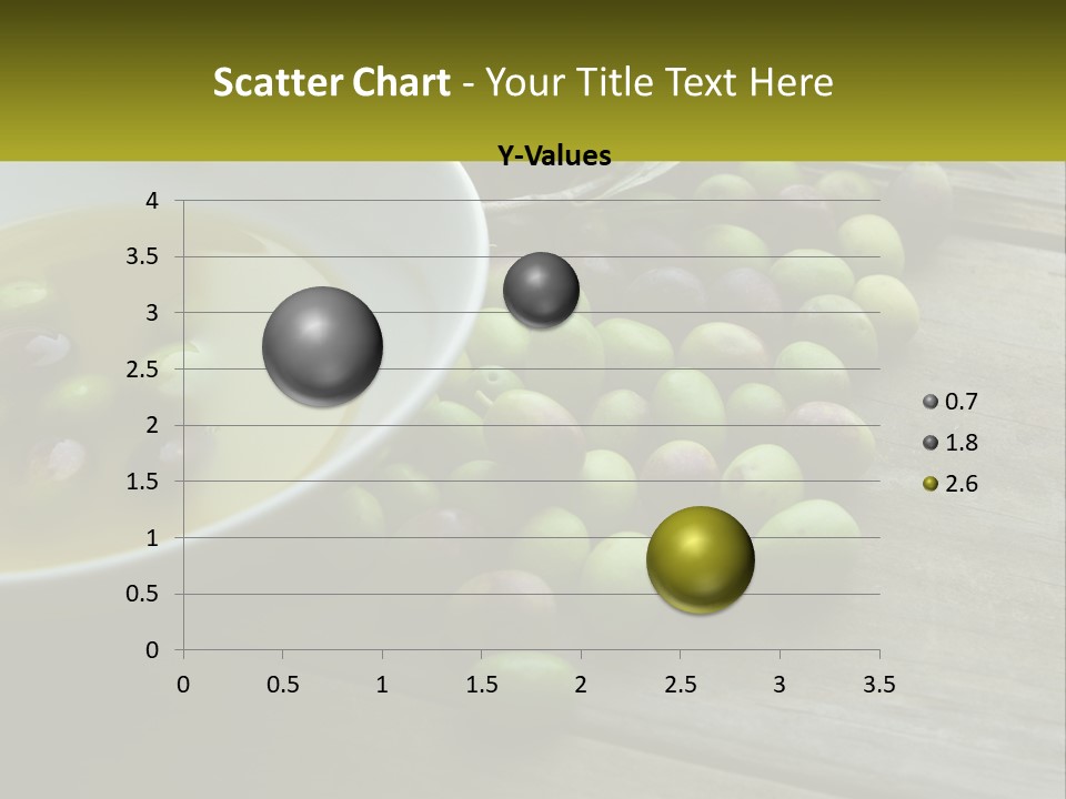 A Bowl Of Olives And Bread On A Table PowerPoint Template